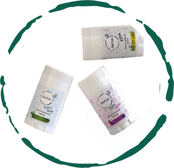 2-Pack all-Natural Deodorants for Kids & Teens