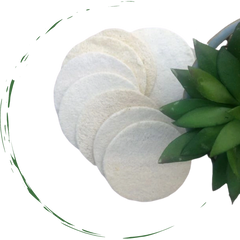 Natural Loofah Pads 5-pcs